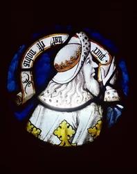 Medallón del profeta Isaías (vidriera)